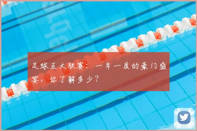 足球五大联赛:一年一度的豪门盛宴,你了解多少?